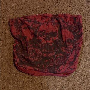 Red Skull Print Bandana